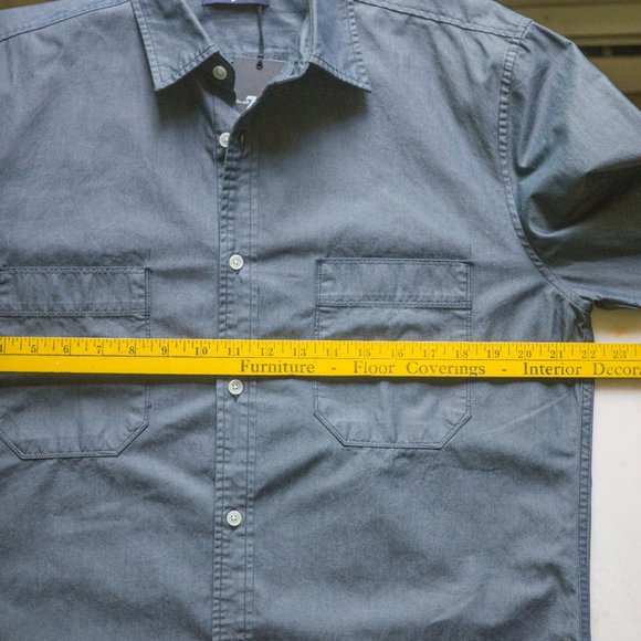 7 For All Mankind Chambray Shirt - Picture 7 of 7